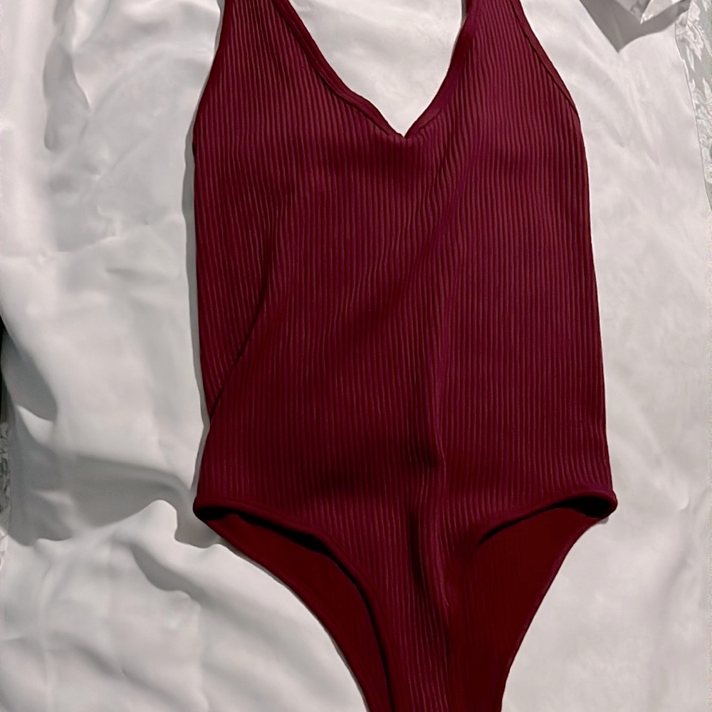 Burgundy Body Suit